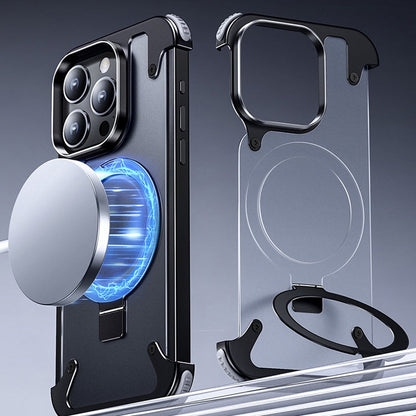 Carcasă metalică magnetică pentru a vă proteja iPhone-ul de căderi