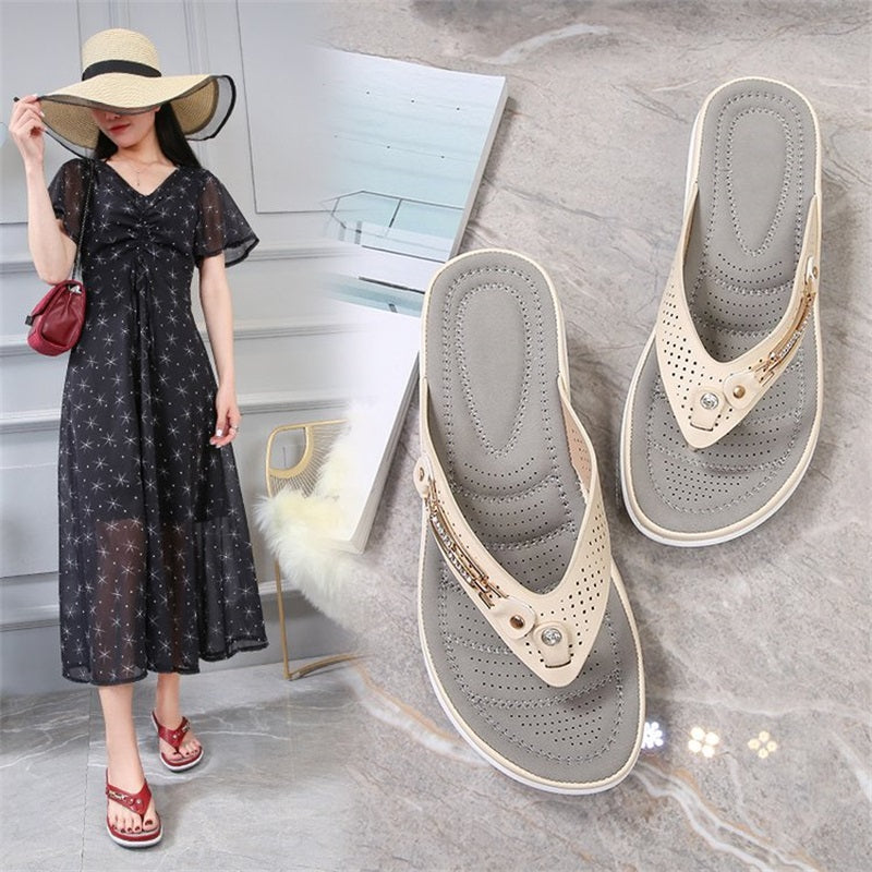 Femei Arch Support Soft Cushion Flip Flops Thong Sandale Papuci de casă
