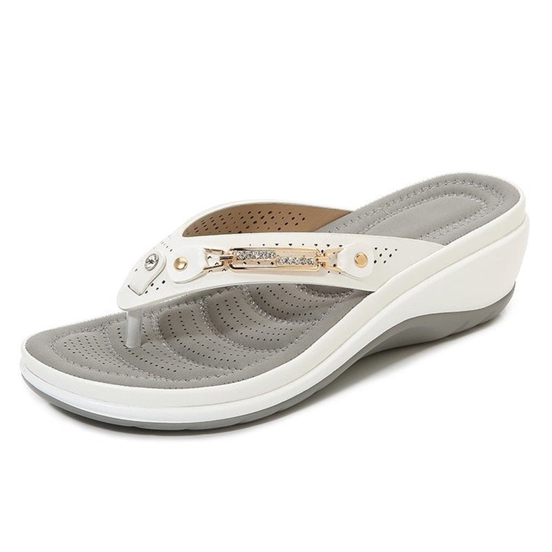 Femei Arch Support Soft Cushion Flip Flops Thong Sandale Papuci de casă