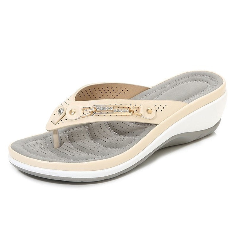 Femei Arch Support Soft Cushion Flip Flops Thong Sandale Papuci de casă