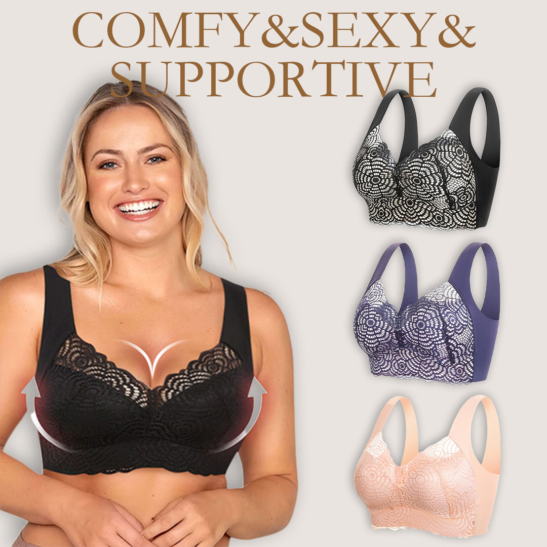 🤩 Cumpără două, primești unul GRATIS! Sutien din dantelă fără cusături – efect de ridicare, întindere maximă. 👙 Plată la livrare!