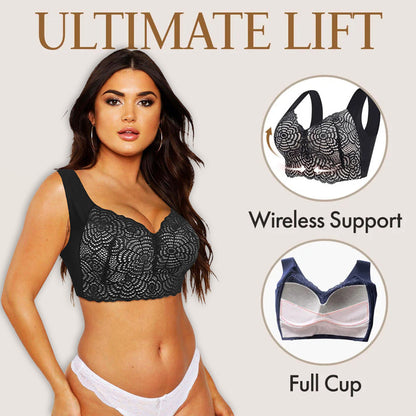 🤩 Cumpără două, primești unul GRATIS! Sutien din dantelă fără cusături – efect de ridicare, întindere maximă. 👙 Plată la livrare!