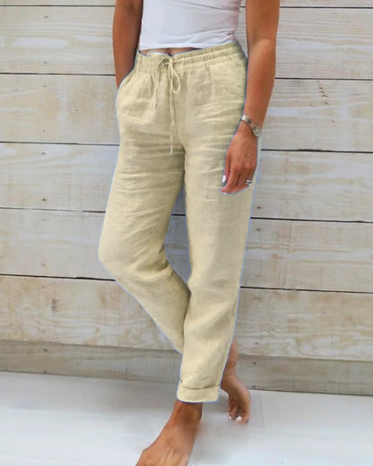 Largi, comozi, din bumbac și in. Noua uniformă de vară ☁️👖