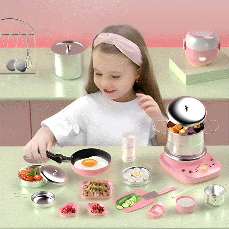 🍽️ Mini-bucătărie adevărată pentru copii – plită, oale, tigăi, ustensile – totul într-un singur set! 👩‍🍳 Plată la livrare!