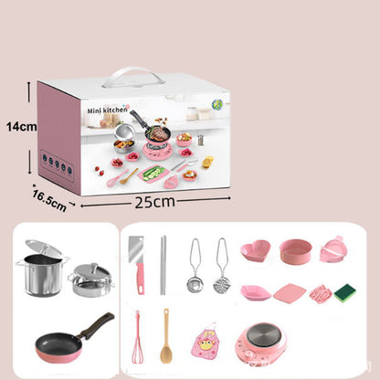 🍽️ Mini-bucătărie adevărată pentru copii – plită, oale, tigăi, ustensile – totul într-un singur set! 👩‍🍳 Plată la livrare!