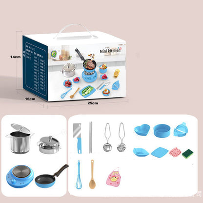 🍽️ Mini-bucătărie adevărată pentru copii – plită, oale, tigăi, ustensile – totul într-un singur set! 👩‍🍳 Plată la livrare!
