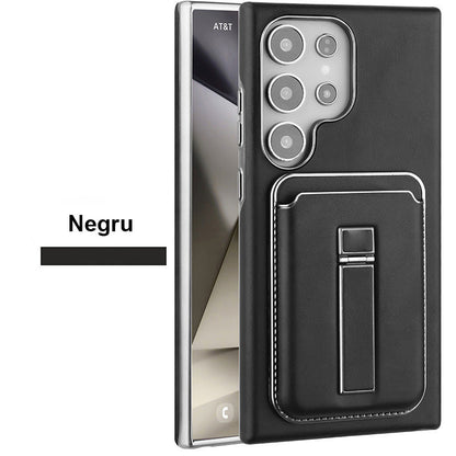 Husă magnetică ajustabilă pentru telefon cu suport și portofel pentru Samsung