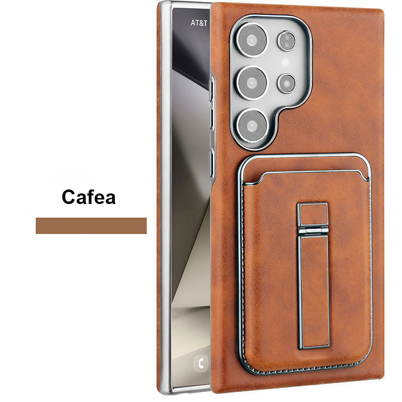 Husă magnetică ajustabilă pentru telefon cu suport și portofel pentru Samsung