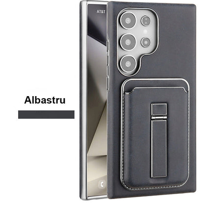 Husă magnetică ajustabilă pentru telefon cu suport și portofel pentru Samsung
