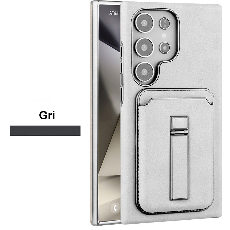 Husă magnetică ajustabilă pentru telefon cu suport și portofel pentru Samsung