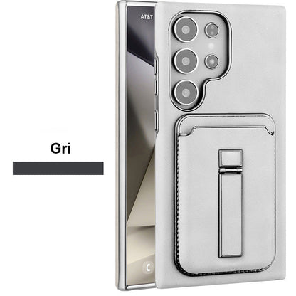 Husă magnetică ajustabilă pentru telefon cu suport și portofel pentru Samsung