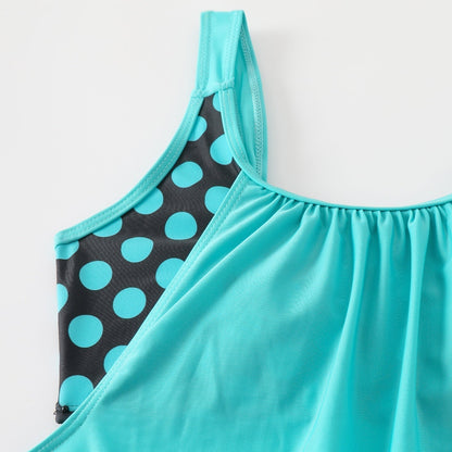 Costum de Baie 2 Piese Polka Dot – În Stoc & Ramburs 👙🏖️