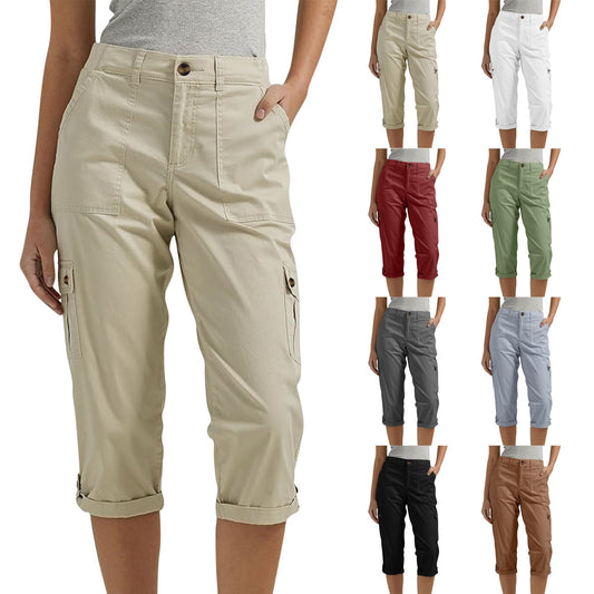 🔥 Vânzare la cald! Pantaloni scurți casual pentru femei – elasticitate ridicată, buzunare multiple, confort maxim! 👖 Plată la livrare!