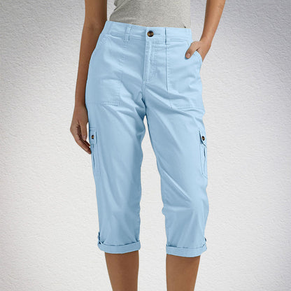🔥 Vânzare la cald! Pantaloni scurți casual pentru femei – elasticitate ridicată, buzunare multiple, confort maxim! 👖 Plată la livrare!