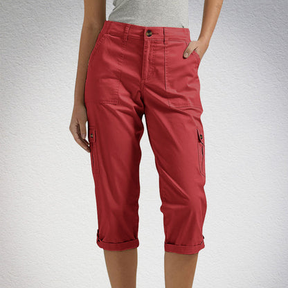 🔥 Vânzare la cald! Pantaloni scurți casual pentru femei – elasticitate ridicată, buzunare multiple, confort maxim! 👖 Plată la livrare!