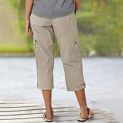 🔥 Vânzare la cald! Pantaloni scurți casual pentru femei – elasticitate ridicată, buzunare multiple, confort maxim! 👖 Plată la livrare!