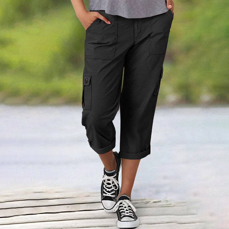 🔥 Vânzare la cald! Pantaloni scurți casual pentru femei – elasticitate ridicată, buzunare multiple, confort maxim! 👖 Plată la livrare!