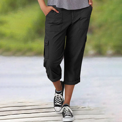 🔥 Vânzare la cald! Pantaloni scurți casual pentru femei – elasticitate ridicată, buzunare multiple, confort maxim! 👖 Plată la livrare!