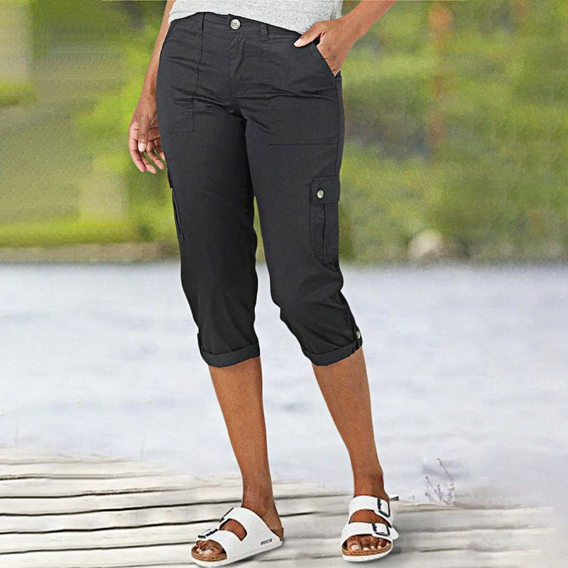🔥 Vânzare la cald! Pantaloni scurți casual pentru femei – elasticitate ridicată, buzunare multiple, confort maxim! 👖 Plată la livrare!