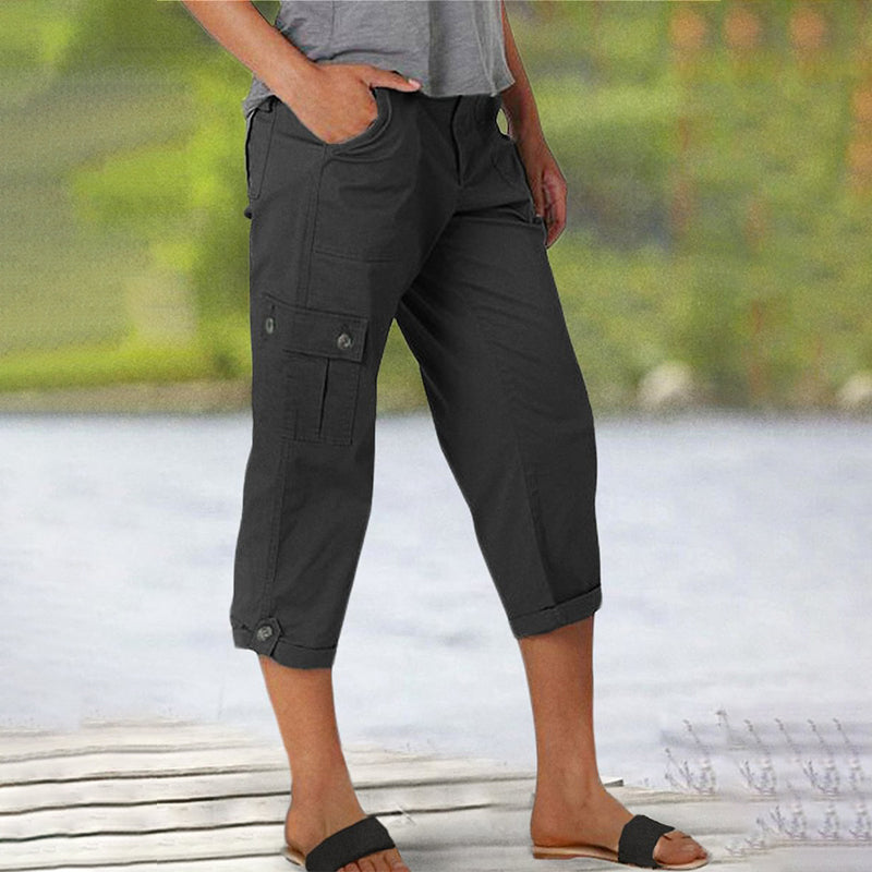 🔥 Vânzare la cald! Pantaloni scurți casual pentru femei – elasticitate ridicată, buzunare multiple, confort maxim! 👖 Plată la livrare!