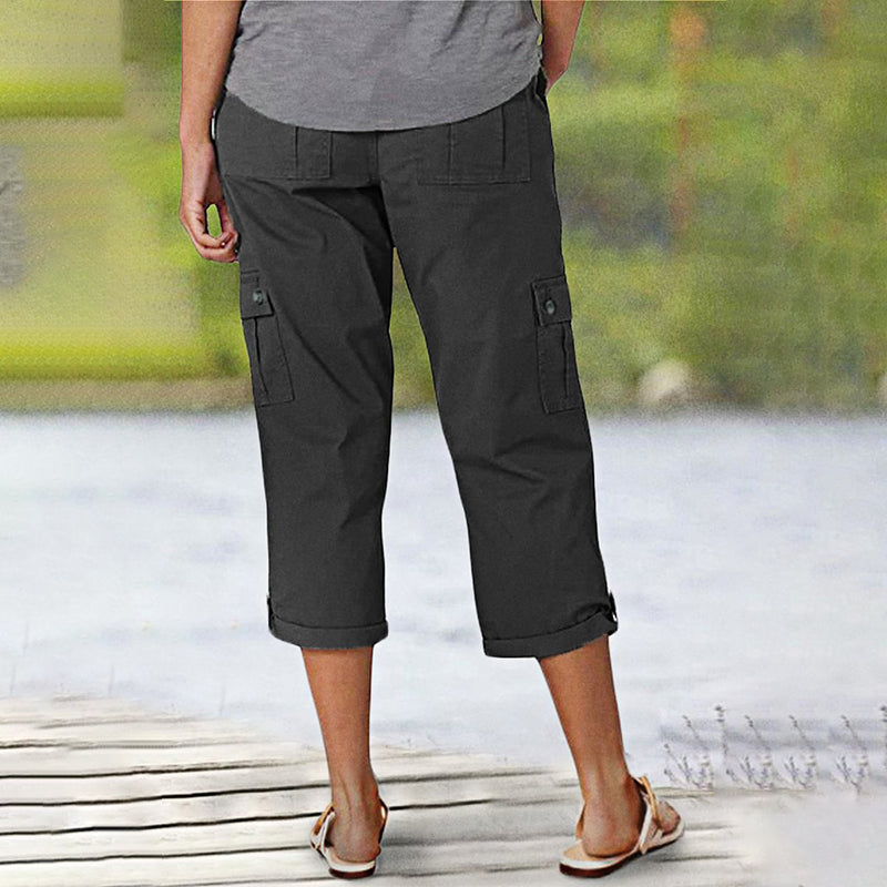 🔥 Vânzare la cald! Pantaloni scurți casual pentru femei – elasticitate ridicată, buzunare multiple, confort maxim! 👖 Plată la livrare!
