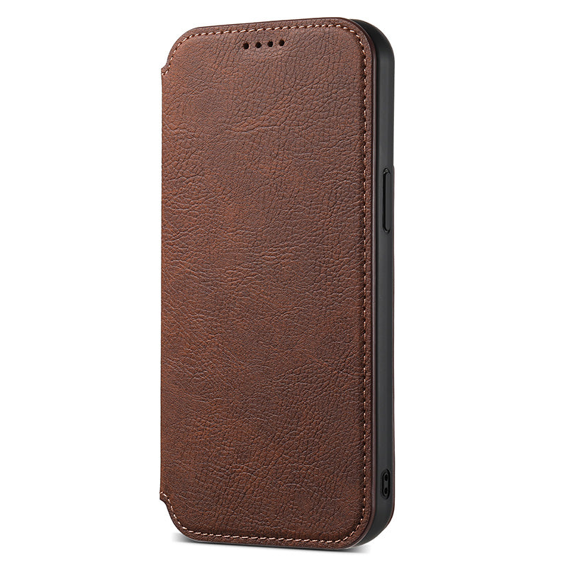 Magnetic Flip Wallet Case pentru iPhone Series