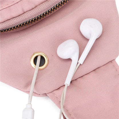 [Wspaniały prezent] Torba na klatkę piersiową z metalowym zamkiem błyskawicznym, wieloma kieszeniami i otworem na kabel komputerowy