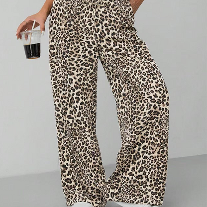 🐆 Pantaloni leopard – două stiluri: picior drept sau lat – Alege-l pe al tău! Stoc limitat 🔥