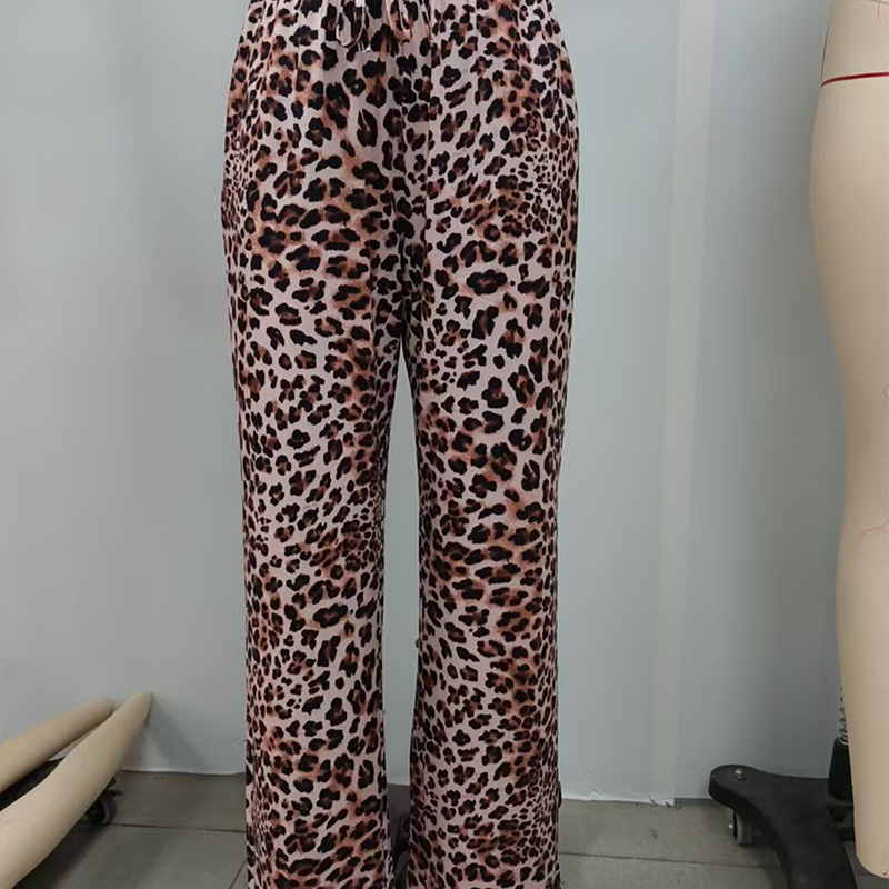 🐆 Pantaloni leopard – două stiluri: picior drept sau lat – Alege-l pe al tău! Stoc limitat 🔥