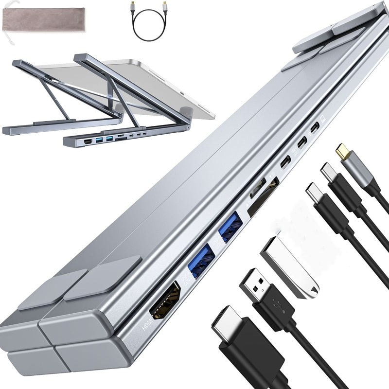 🔥 Stație andocare USB-C – HDMI 4K + PD 100W + USB-A. Transformă laptopul într-un desktop! 💻📺 Plată la livrare!