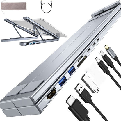 🔥 Stație andocare USB-C – HDMI 4K + PD 100W + USB-A. Transformă laptopul într-un desktop! 💻📺 Plată la livrare!