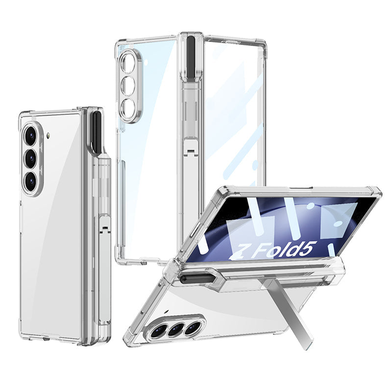 Carcasă Kickstand transparentă pentru Samsung Galaxy Z Fold