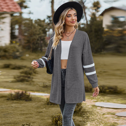 Cardigan casual cu mâneci lungi pentru femei