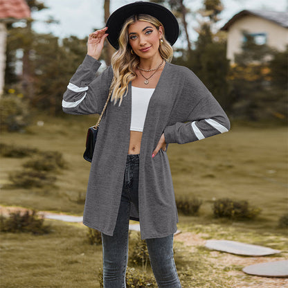 Cardigan casual cu mâneci lungi pentru femei