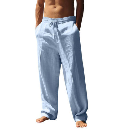 Pantaloni casual largi cu picior drept pentru bărbați
