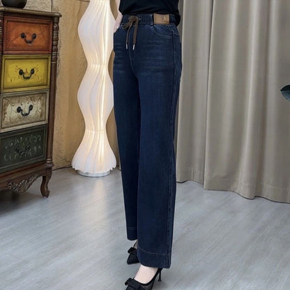 Pantaloni casual pentru femei, cu croi drept
