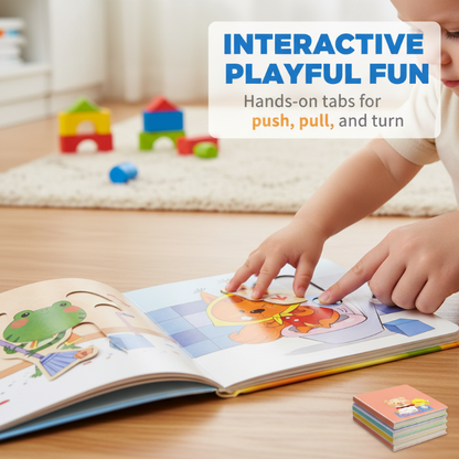 10 bucăți👼📚Set interactiv de cărți educative pentru copii mici