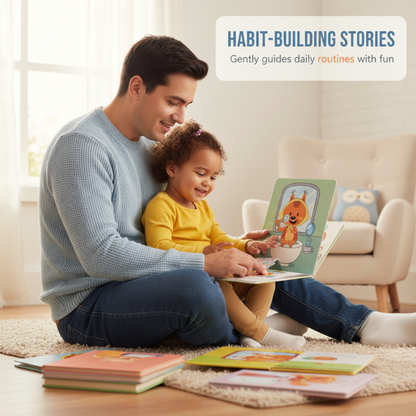 10 bucăți👼📚Set interactiv de cărți educative pentru copii mici