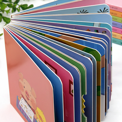10 bucăți👼📚Set interactiv de cărți educative pentru copii mici