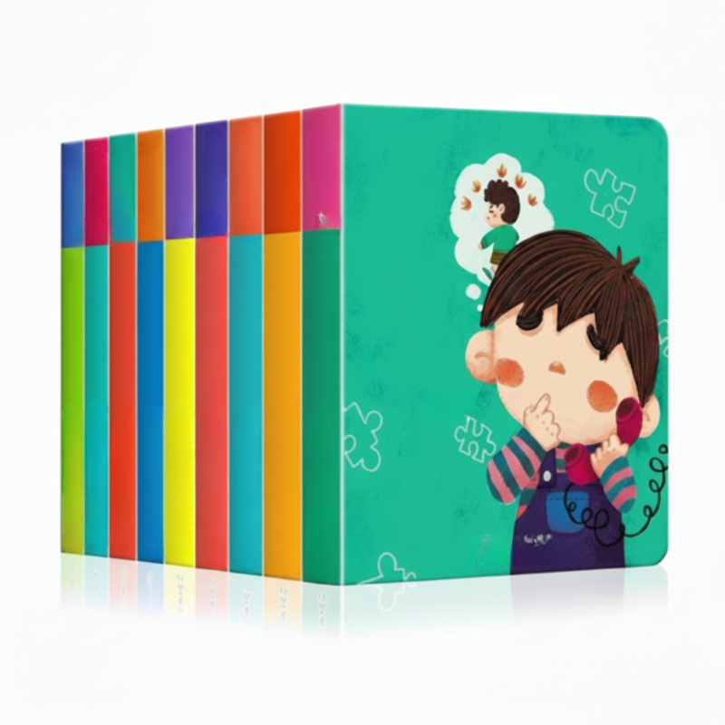 10 bucăți👼📚Set interactiv de cărți educative pentru copii mici
