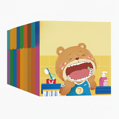 10 bucăți👼📚Set interactiv de cărți educative pentru copii mici