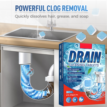 ✨ CUMPĂRĂ 2, PRIMEȘTI 1 GRATUIT! 🚰 Tablete pentru desfundarea țevilor – Soluție rapidă pentru îndepărtarea blocajelor – Sigur pentru țevi, îndepărtează părul și grăsimea – nu deteriorează instalațiile sanitare 🔧