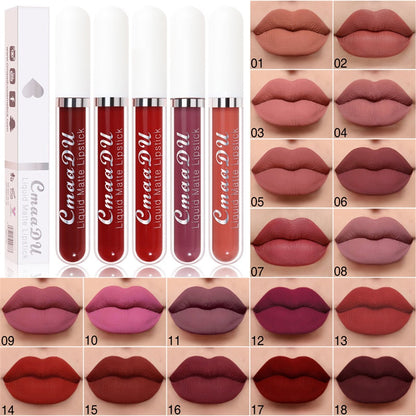 🔥 Set 10 rujuri mate, rezistente la apă – vitamina E, fără urme, culoare de lungă durată! 👄 Plată la livrare!