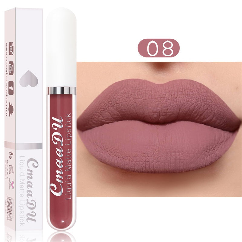 🔥 Set 10 rujuri mate, rezistente la apă – vitamina E, fără urme, culoare de lungă durată! 👄 Plată la livrare!