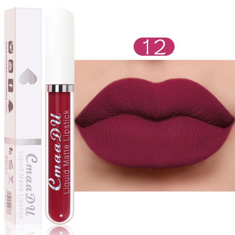 🔥 Set 10 rujuri mate, rezistente la apă – vitamina E, fără urme, culoare de lungă durată! 👄 Plată la livrare!