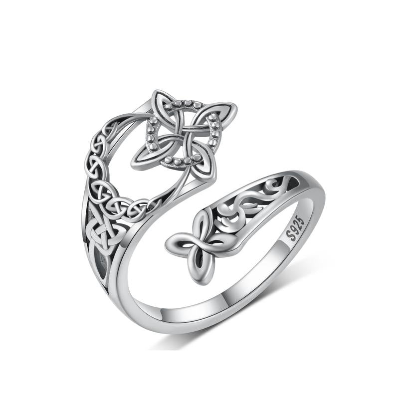 Inel cu model celtic deschis