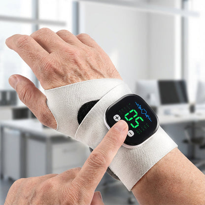 ⌚ Masajer electric pentru încheietură – Reîncărcabil, cu funcție de căldură. Relaxare profundă acasă! 💆🔋 Plată la livrare!