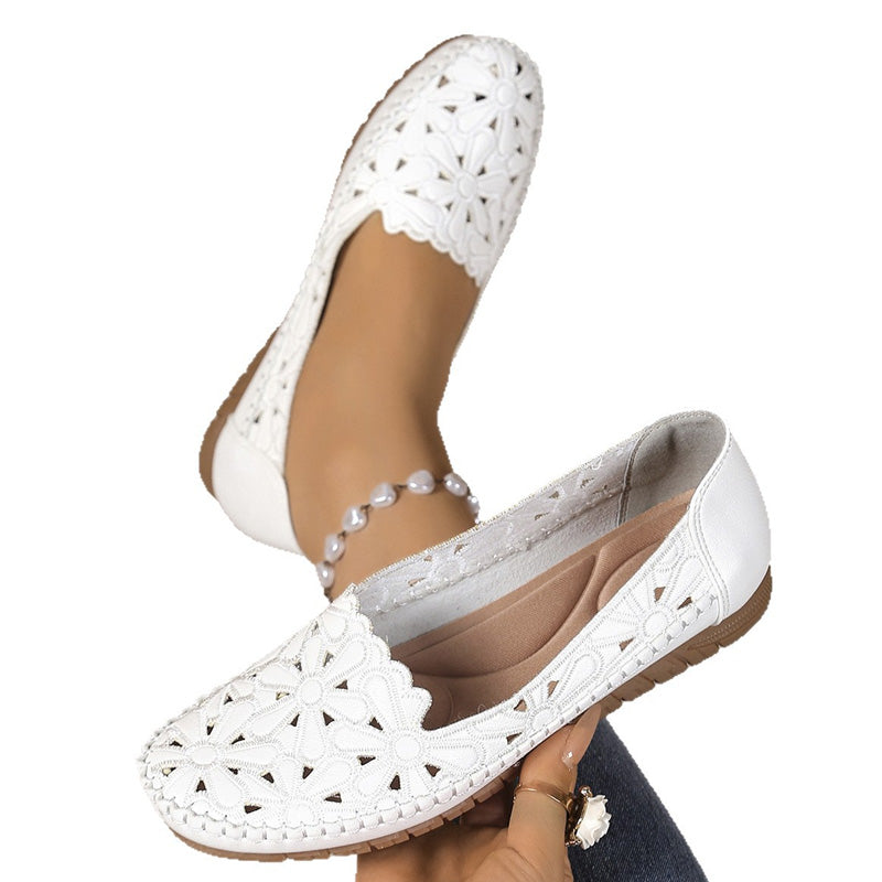 🔥 Pantofi cu model flori – perforați și respirabili – Confort și stil pentru zilele calde. Stoc limitat!