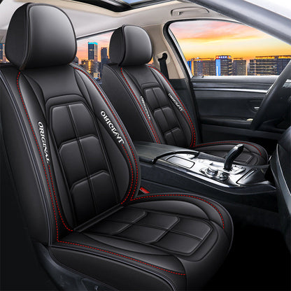 Husă din piele pentru scaunul auto, cu acoperire completă, pentru toate anotimpurile