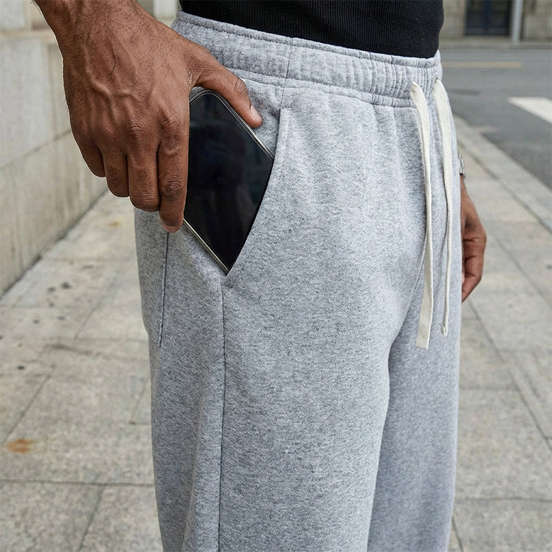 Pantaloni casual pentru bărbați, cu șnur lejer, 👖